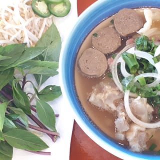Beef Meatball Noodle Soup