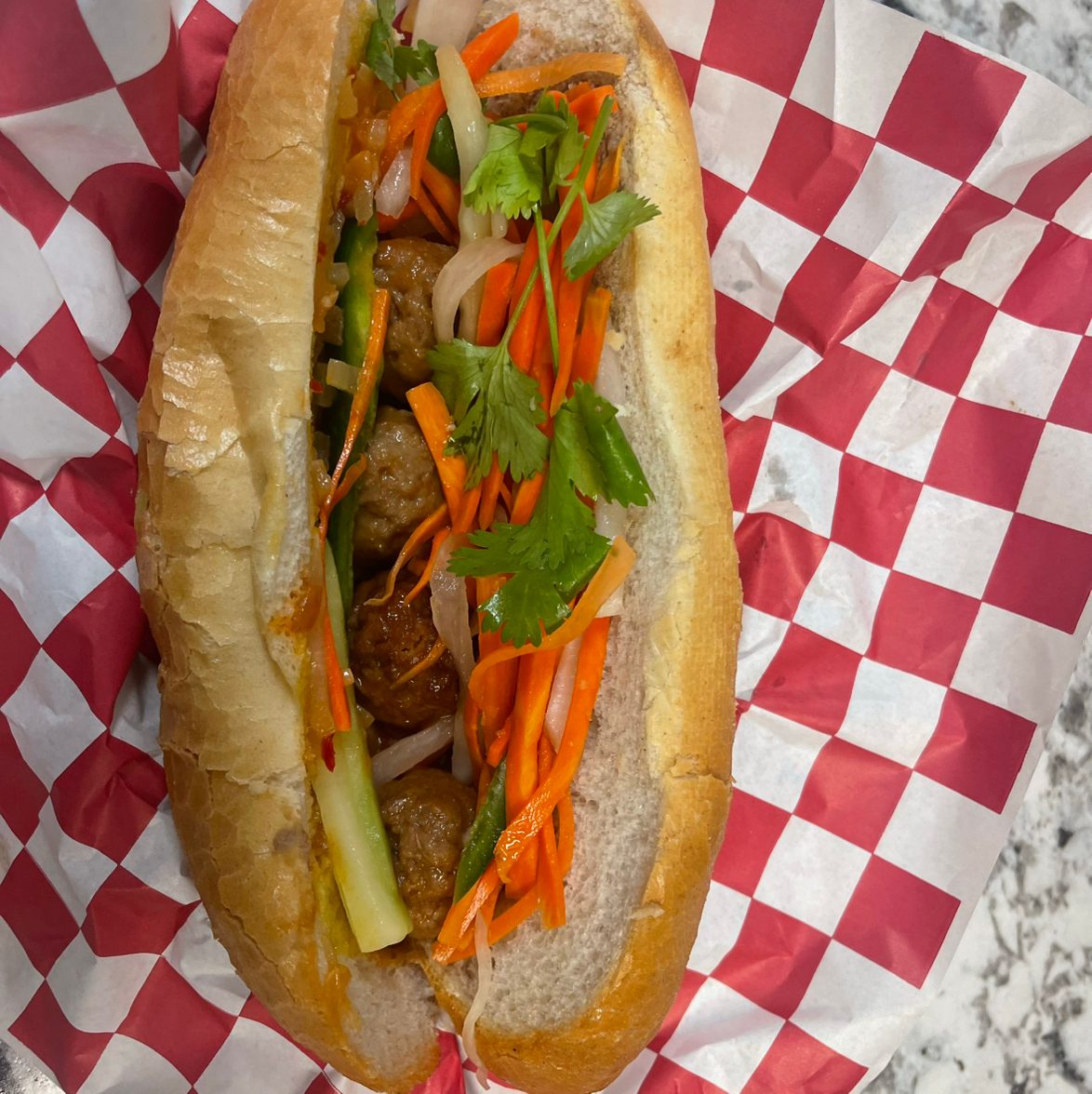 Meatballs Banh Mi.