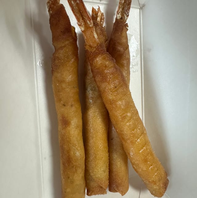 Fried Jumbo Shrimp roll.