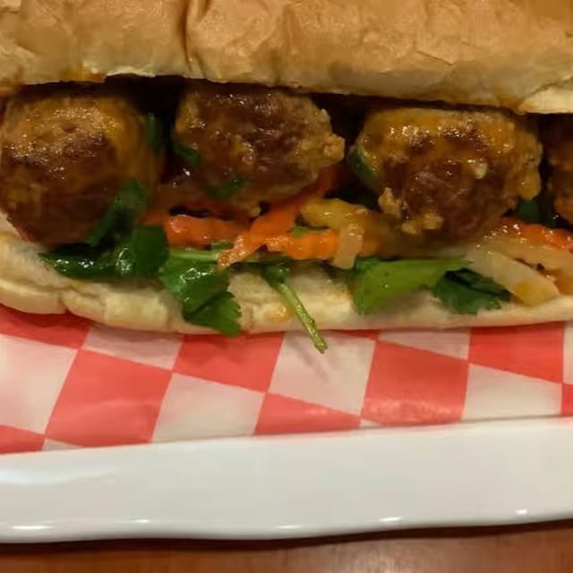 Meatball Banh Mi.
